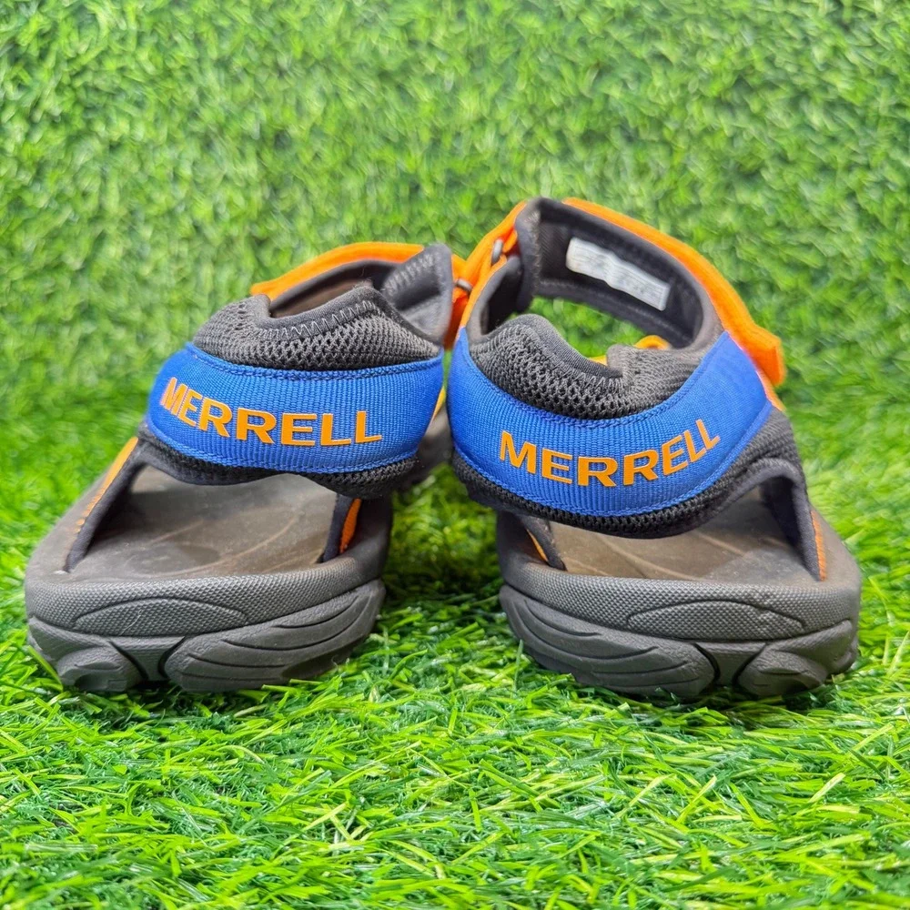 Merrell Kahuna Web Sandals Mens 15 Blue Orange Vibram Summer 